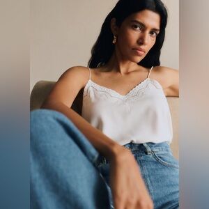 Sezane Palma Top, Ecru | 36